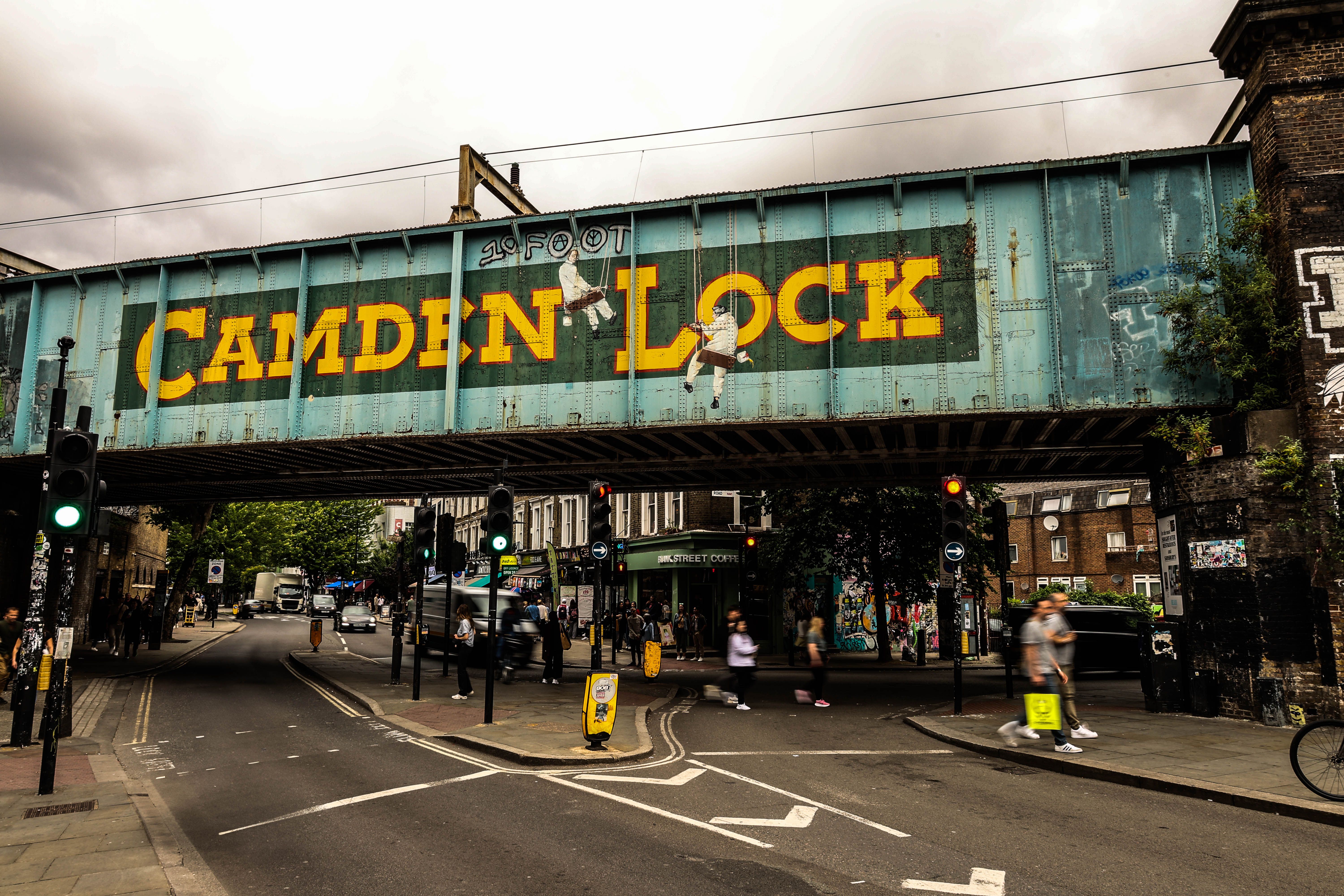 Camden Lock bridge in North London